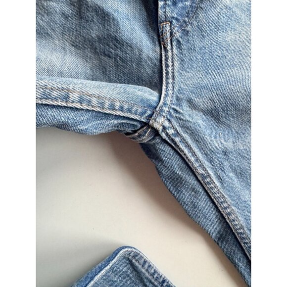 ZARA Medium Wash Denim High Rise Tapered Mom Fit Ankle Jeans, Size 4/26 - Picture 3 of 11